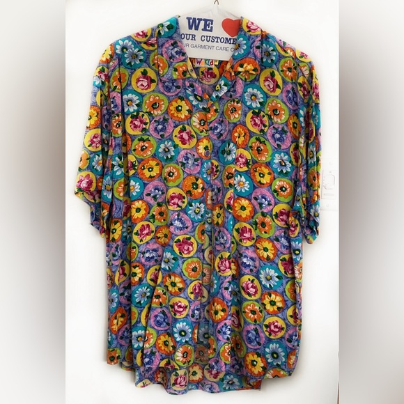 Jam’s World Hawaiian Aloha Shirt, Flowers, XL - Picture 3 of 7